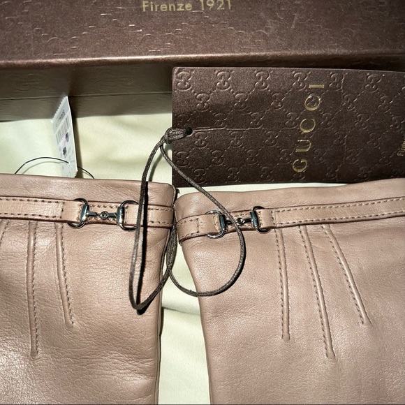 GUCCI ICON HORSEBIT LEATHER GLOVES - Picture 9 of 14